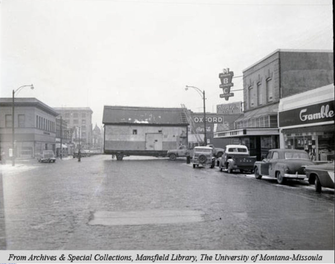 Moving a building in downtown Missoula